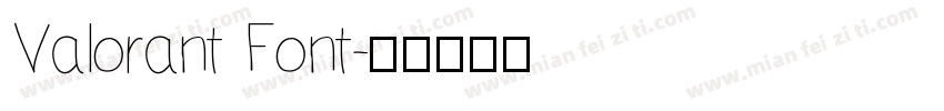 Valorant Font字体转换